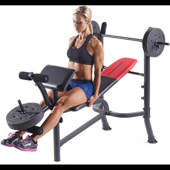 Weider Pro 265 Standard bench with weight set - Picture 6 of 7